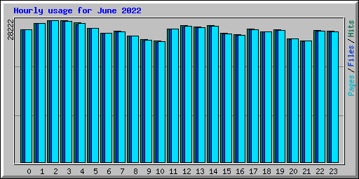 Hourly usage for June 2022