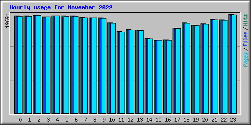 Hourly usage for November 2022